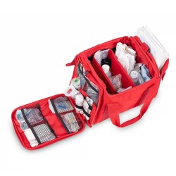 Botiquín Gran Capacidad Primeros Auxilios Jumble Elite Bags rojo abierto