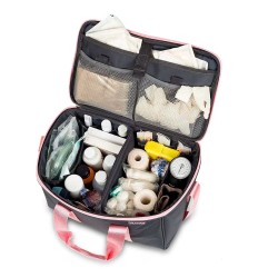 Botiquín Multiusos Multi Elite Bags rosa abierto
