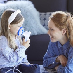Mascarilla infantil para nebulizador y banda elástica | Quantum Spain