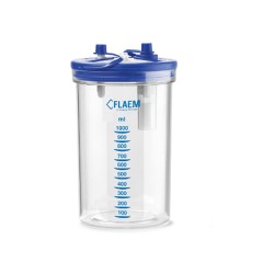 Vaso recolector reutilizable de 1000ml para aspirador de secreciones Flaem