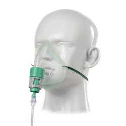 Mascarilla EcoLite con sistema MultiOx regulable y línea de oxígeno de 1,8m para adulto