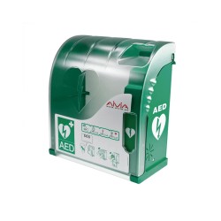 Vitrina pared exterior con alarma visual y sonora Aivia 100 para desfibrilador