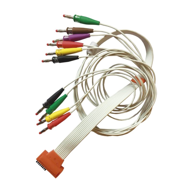Cable paciente de 10 vías tipo banana para electrocardiógrafo TouchECG HD+ de Cardioline Cable paciente de 10 vías tipo banana para electrocardiógrafo TouchECG HD+ de Cardioline