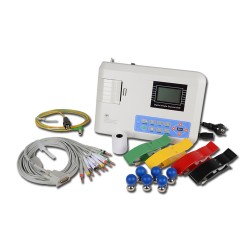Electrocardiógrafo Contect ECG 100G con accesorios