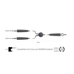 Led Spa Cable bipolar TWIN de 3 metros | Quantum Spain