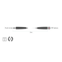 Led Spa Cable monopolar M4-MP4 de 3 metros