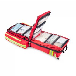 Mochila de primera intervención EMS rojo y fluor | Quantum Spain