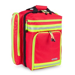 Mochila de primera intervención EMS rojo y fluor