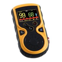 Pulsioxímetro OXY 100 con SpO2, índice de perfusión con alarmas