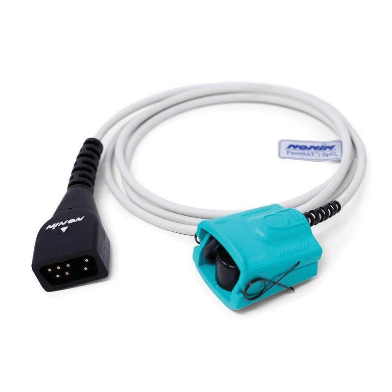 Sonda de SpO2 pediátrica reutilizable de goma (10-19mm) para PalmSat 2500A