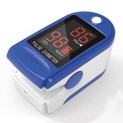 Pulsioxímetro de dedo Oxy-1 con pantalla LED azul | Quantum Spain