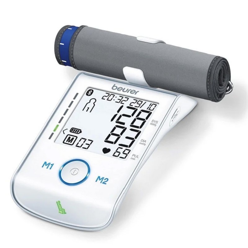 Tensiómetro de brazo Beuer BM-85 Bluetooth con batería recargable Tensiómetro de brazo Beuer BM-85 Bluetooth con batería recargable
