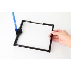 Soporte de manguera para dispositivos CPAP azul