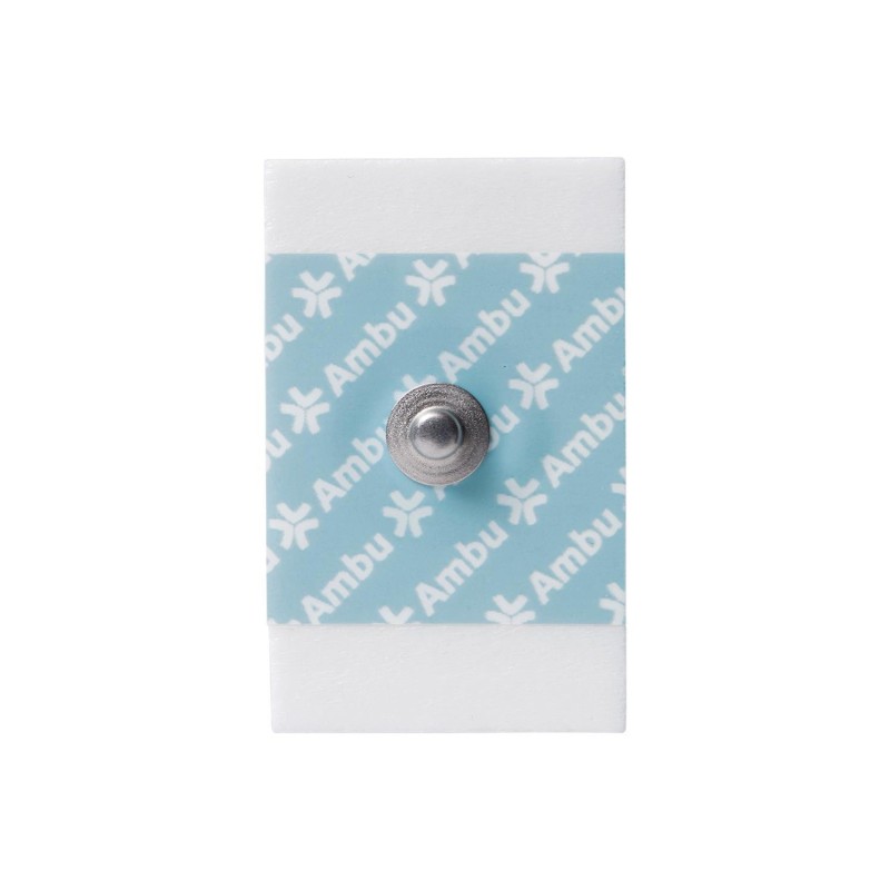 Electrodos ECG Ambu WhiteSensor cuadrado 28x44mm conector snap (1200 uds)