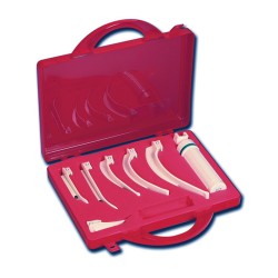 Maletín set de emergencias laringoscopio desechables F.O.