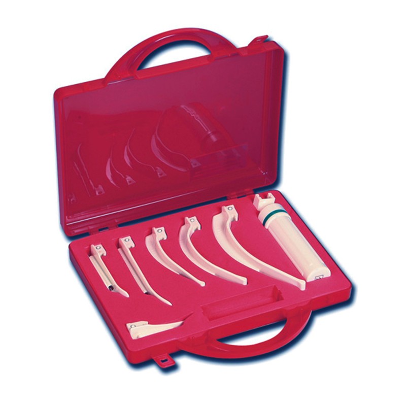 Maletín set de emergencias laringoscopio desechables F.O. Maletín set de emergencias laringoscopio desechables F.O.