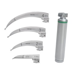 Set laringoscopio Heine Classic + LED 4 palas con mango de 2.5V