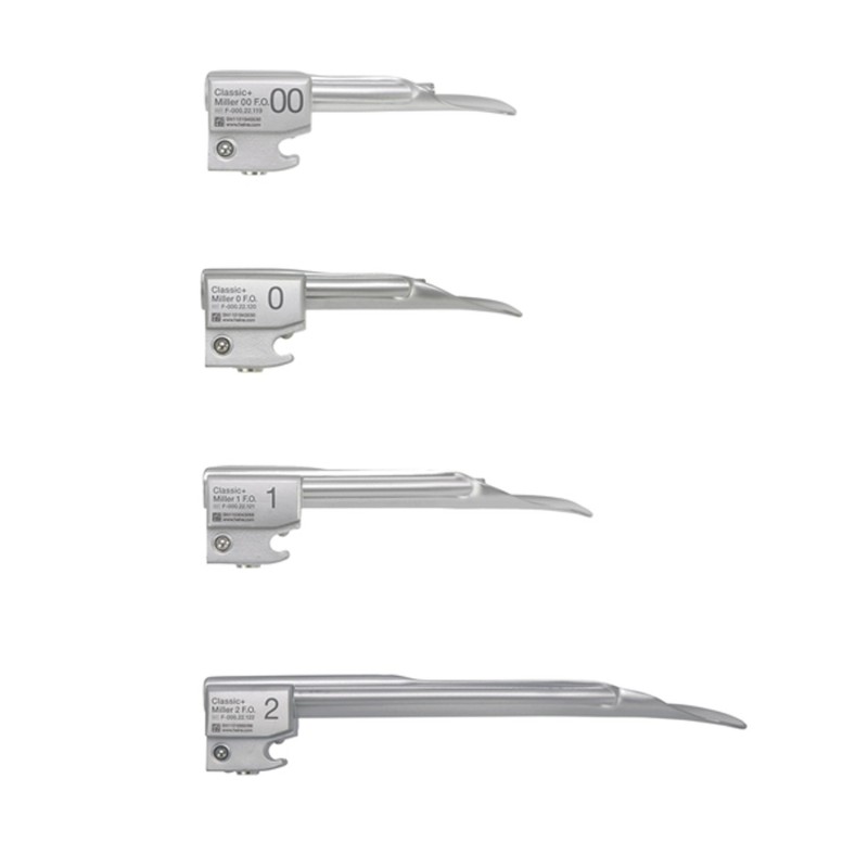 Pala Miller Nº00-2 F.O. para laringoscopio reutilizable Heine Classic+ Pala Miller Nº00-2 F.O. para laringoscopio reutilizable Heine Classic+