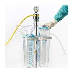 Contenedor rígido reutilizable FLOVAC para bolsas de 1-3 L flaem