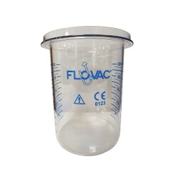 Contenedor rígido reutilizable FLOVAC para bolsas de 1-3 L