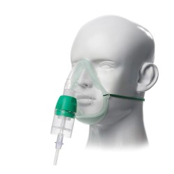 Mascarilla de oxígeno con nebulizador y tubo de 2m