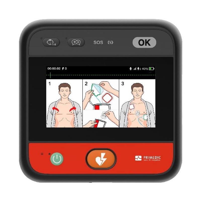 HeartSave myPAD desfibrilador Externo Semiautomático (DESA) con pantalla
