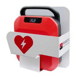 Soporte mural metálico Premium para desfibriladores serie HeartSave