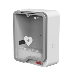 Cabina con alarma para desfibriladores serie HeartSave