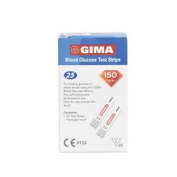 Tiras de glucosa para monitor de glucosa Gima (Caja de 50 unidades)