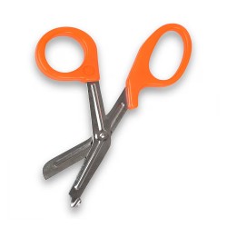 Tijera Trauma Corta Ropa y vendajes CUT de 18 cm naranja