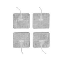 Electrodos gelificados desechables para electroestimuladores con cable (4 ud)