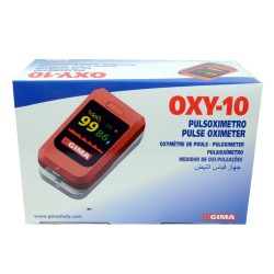 Pulsioxímetro Oxy 10 con pantalla OLED a color caja