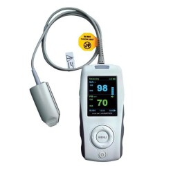 Pulsioxímetro portátil Dimed con alarmas y pantalla a color